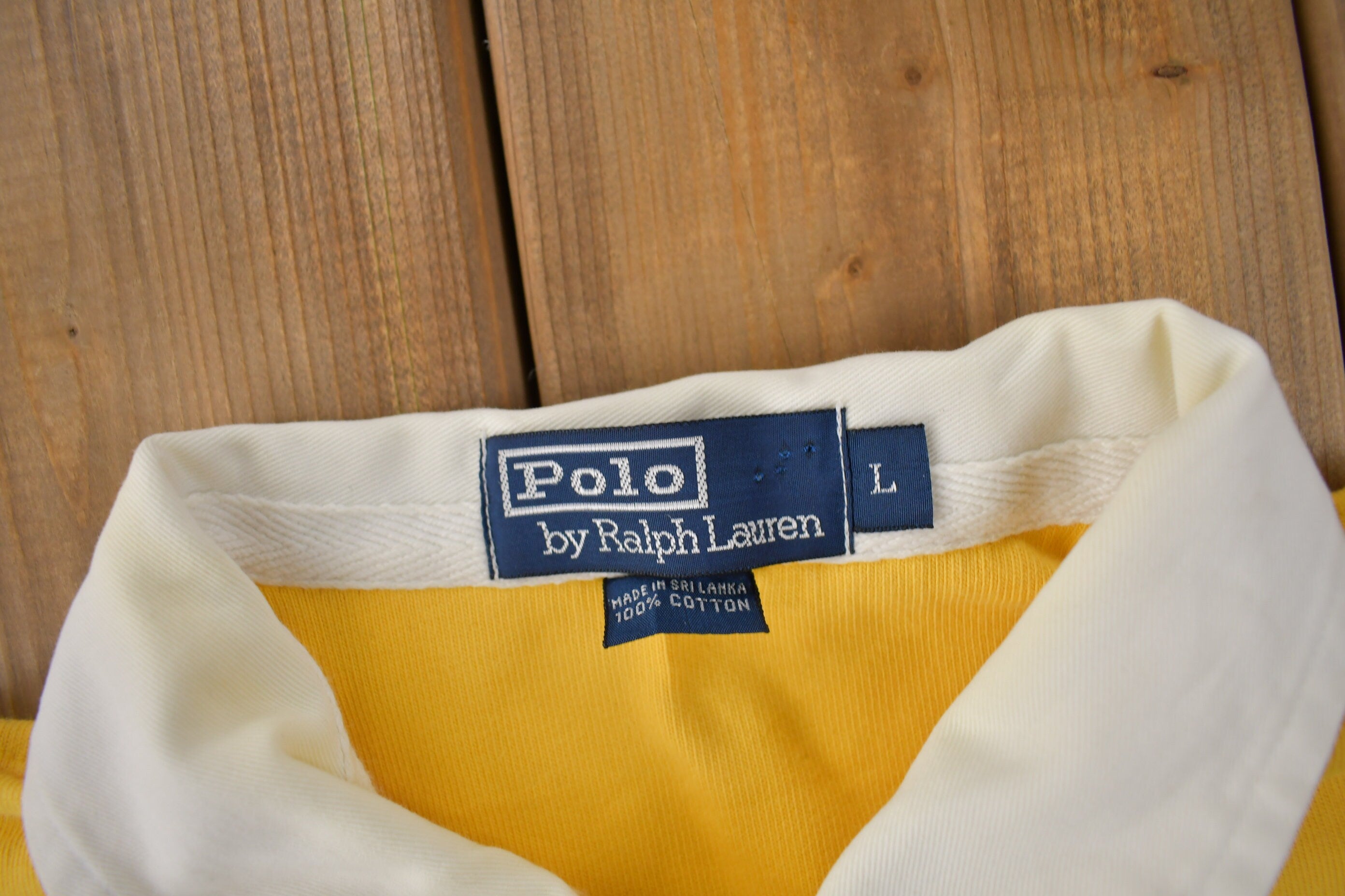 Vintage 1990s Polo By Ralph Lauren Embroidered Small Pony Rugby Sweater