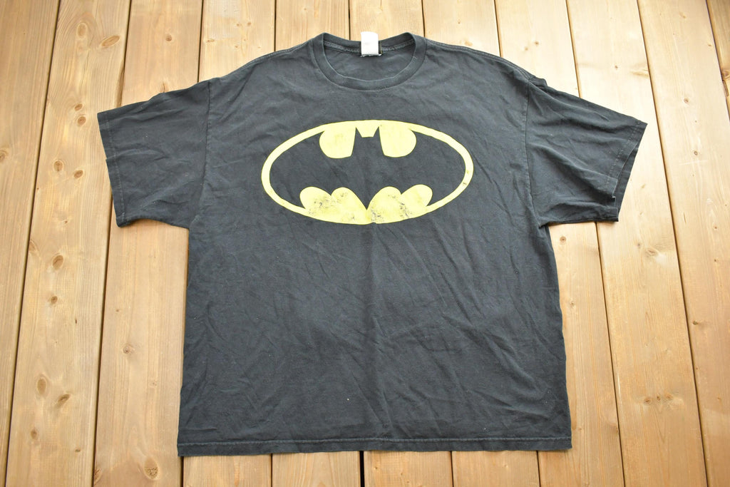 Vintage 1990s Batman Yellow Logo Graphic T-Shirt