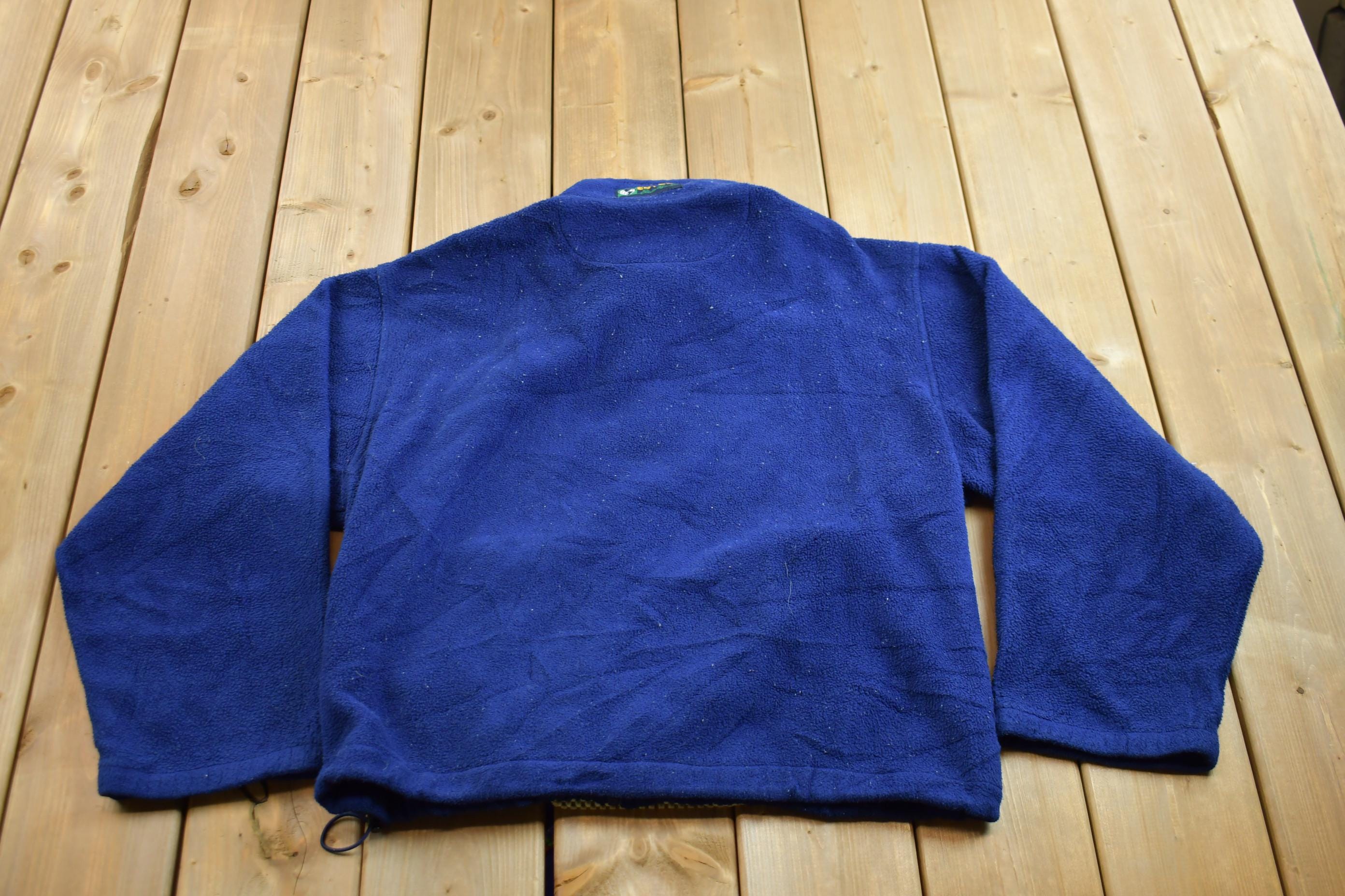 Vintage 1990s Eddie Bauer Ebtek Full Zip Fleece Sweater