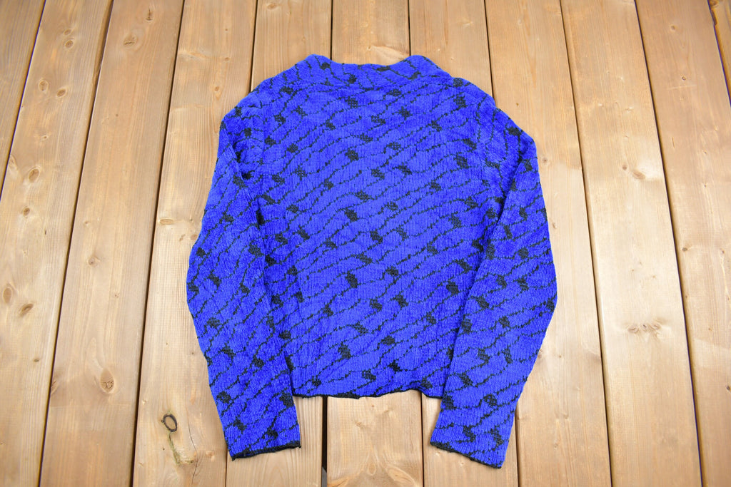 Vintage 1990s Fern Wayne Knitted Cardigan Sweater