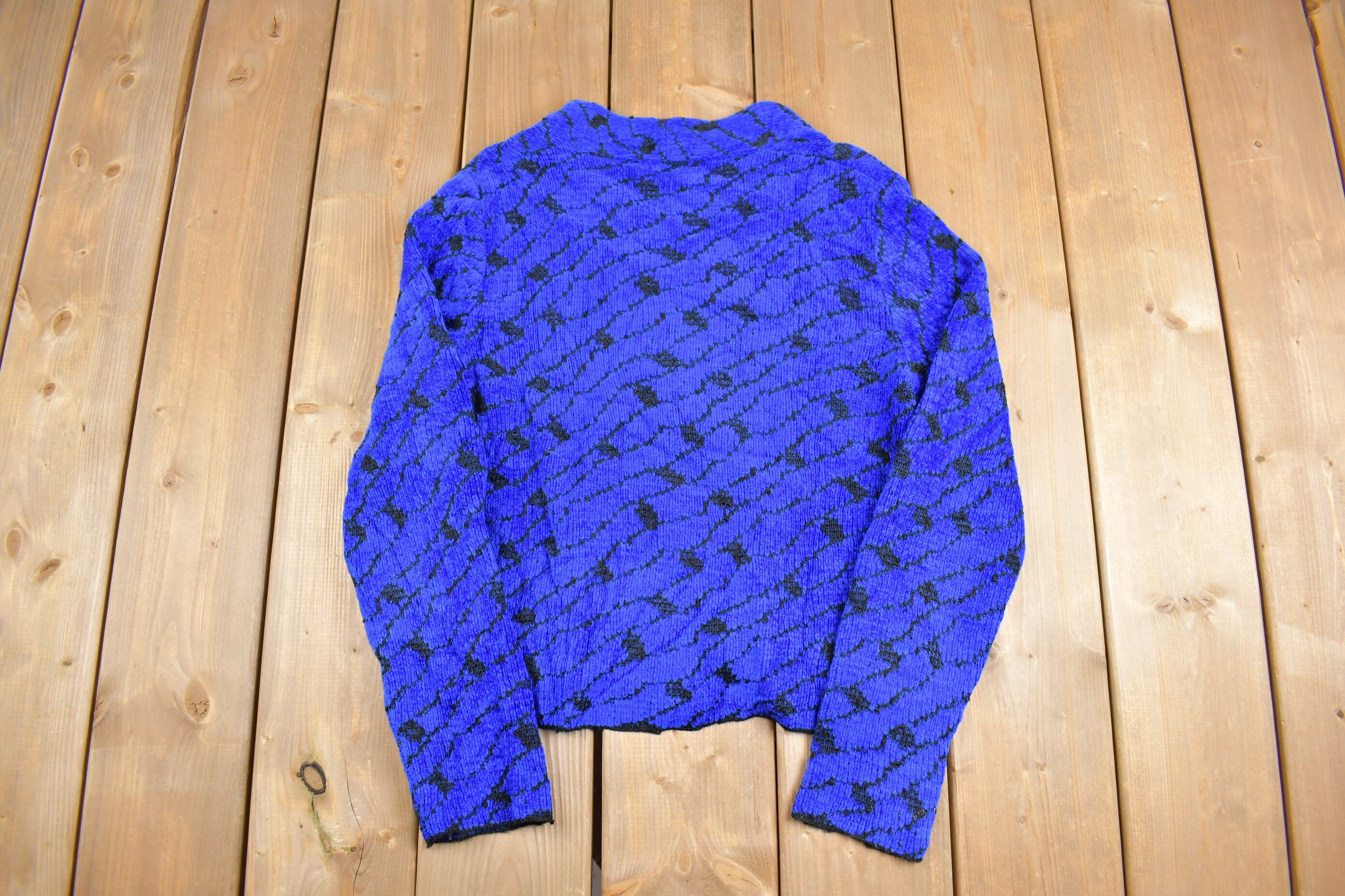 Vintage 1990s Fern Wayne Knitted Cardigan Sweater