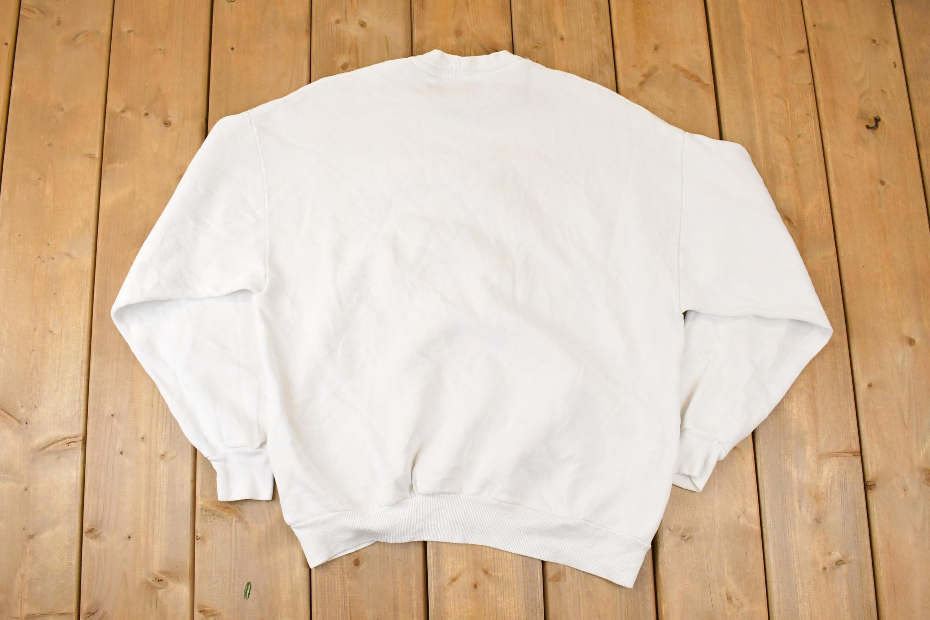 Vintage 1990s Sunflower Embroidered Crewneck Sweatshirt Womens L