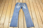 Vintage Y2K Miss Me Bedazzled Low Rise Jeans Size 26x32