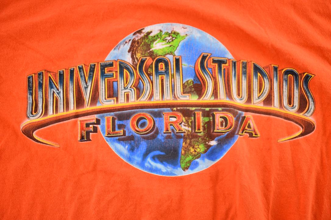 Vintage 2000s Universal Studios Orlando Florida Souvenir Travel Graphic T-Shirt