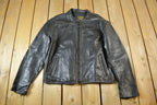 Vintage 1990s Vanson Leathers Genuine Leather Biker Jacket