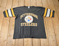 Vintage 1980s Pittsburgh Steelers NFL Football Graphic T-Shirt Made In USA
