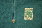 Vintage 2001 Toronto RV Show Quarter Zip Suede Patch Fleece Sweater