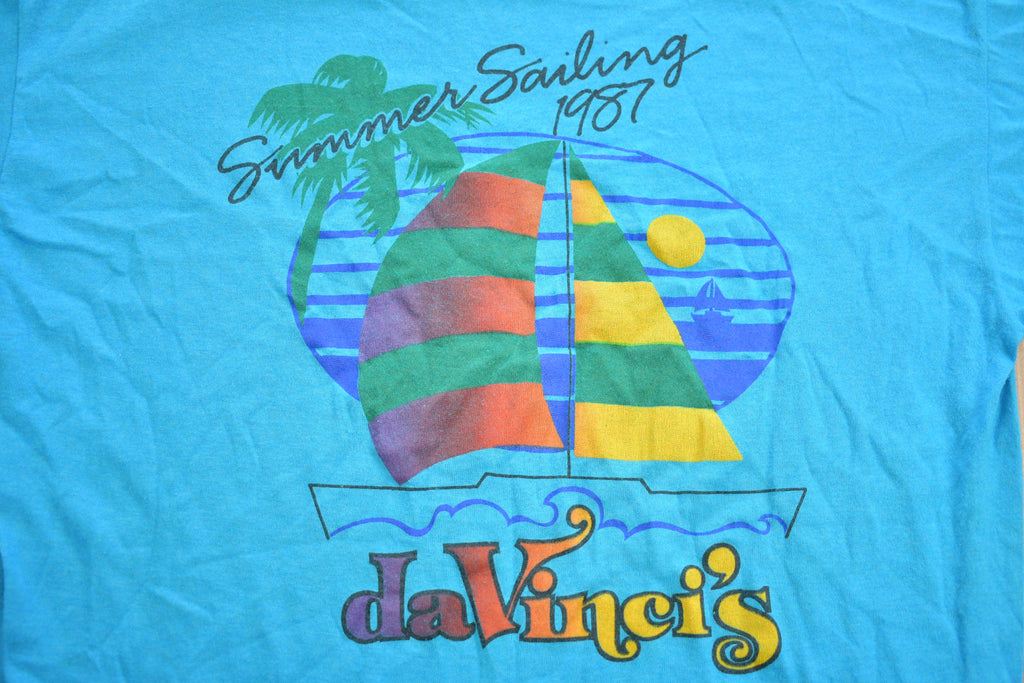Vintage 1987 Summer Sailing Davinci's Souvenir T-Shirt