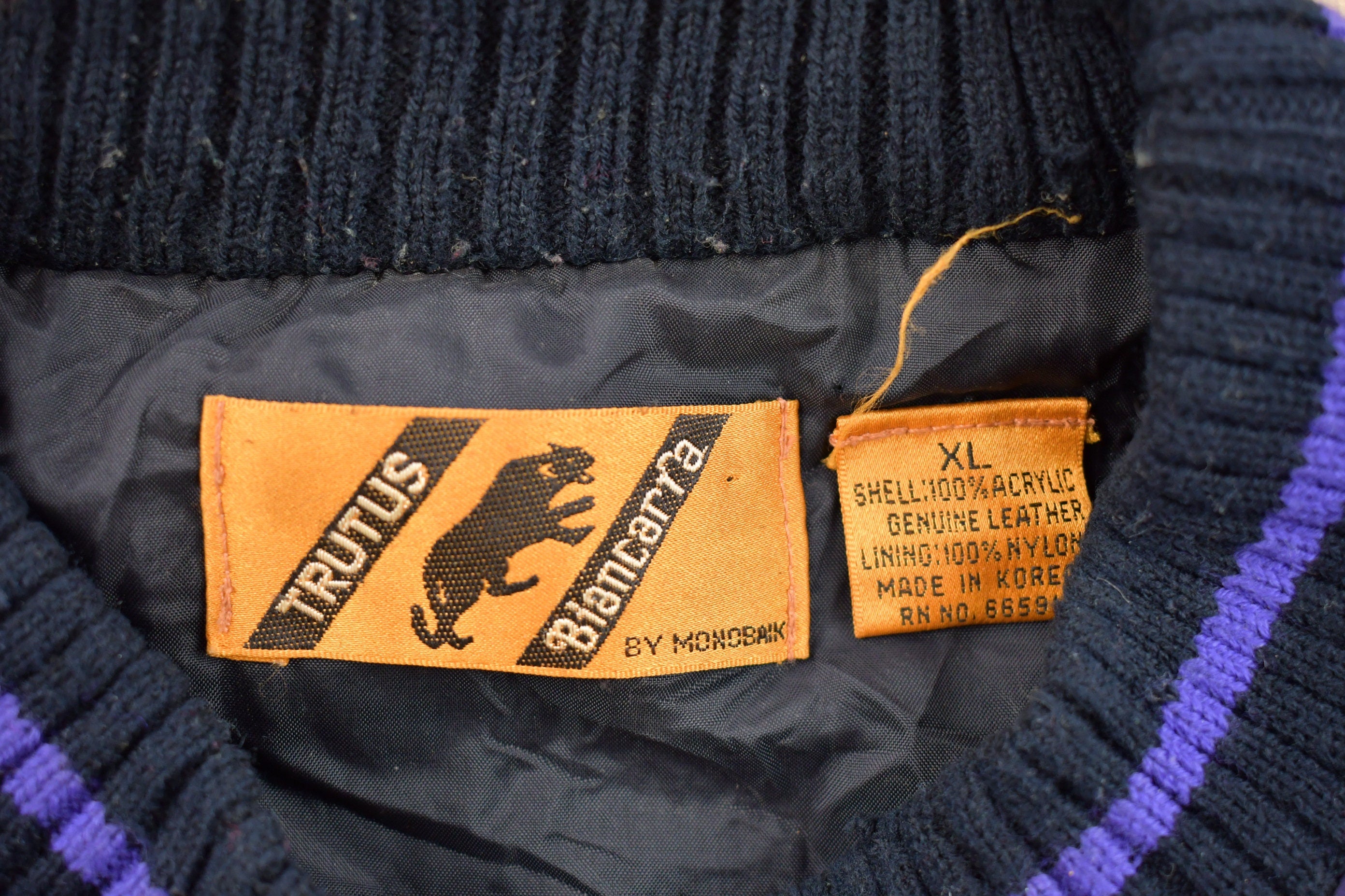 Vintage 1990s Trutus Biancarra 3D Cable Knitted Sweater  Vintage 90s Crewneck  Pattern Sweater  Outdoor  Hand Knit  Pullover Sweatshirt
