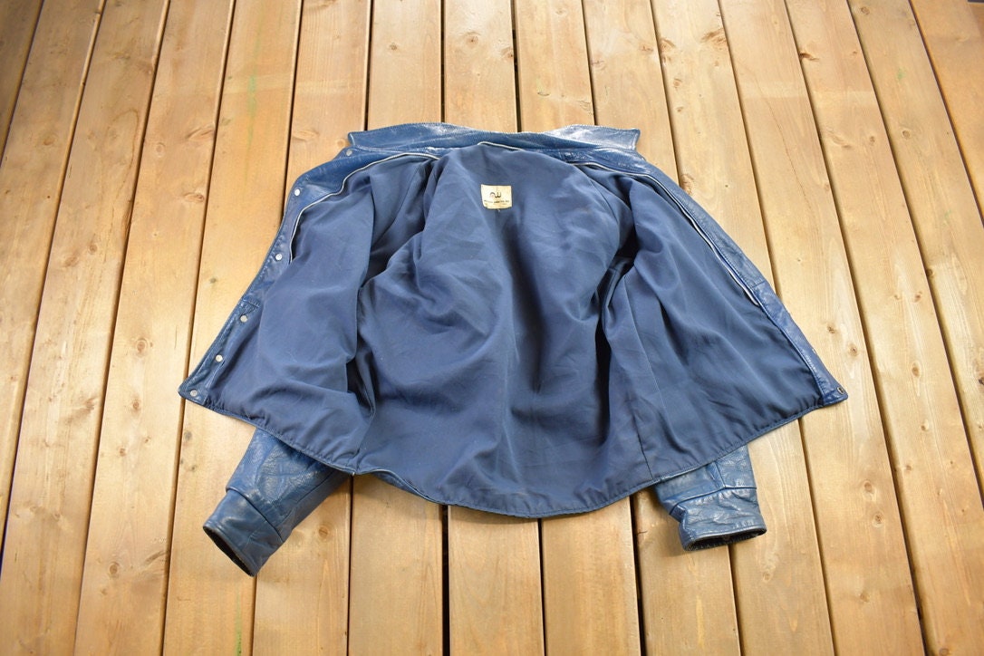 Vintage 1980s Athletes Wear Co. LTD Leather Jacket