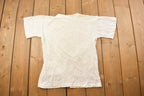 Vintage 1980s Leonardo Da Vinci Vitruvian Man Graphic T Shirt