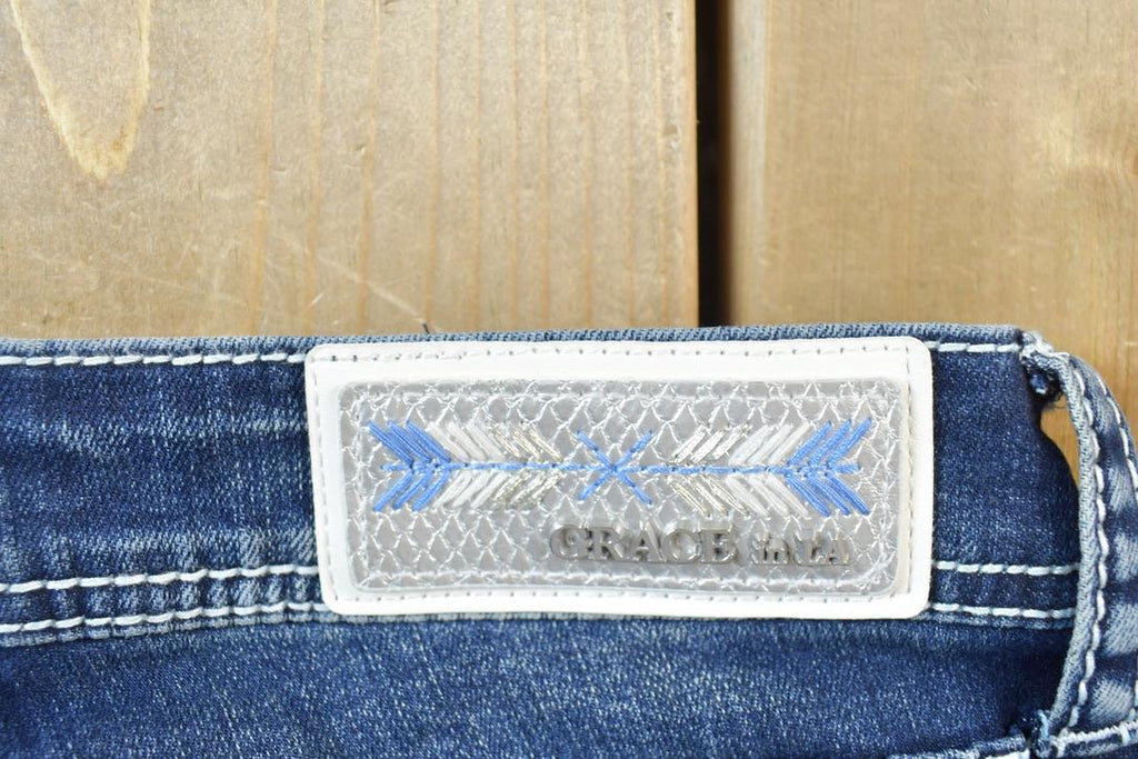 Vintage Y2K Miss Me Bedazzled Low Rise Jeans Size 26x31