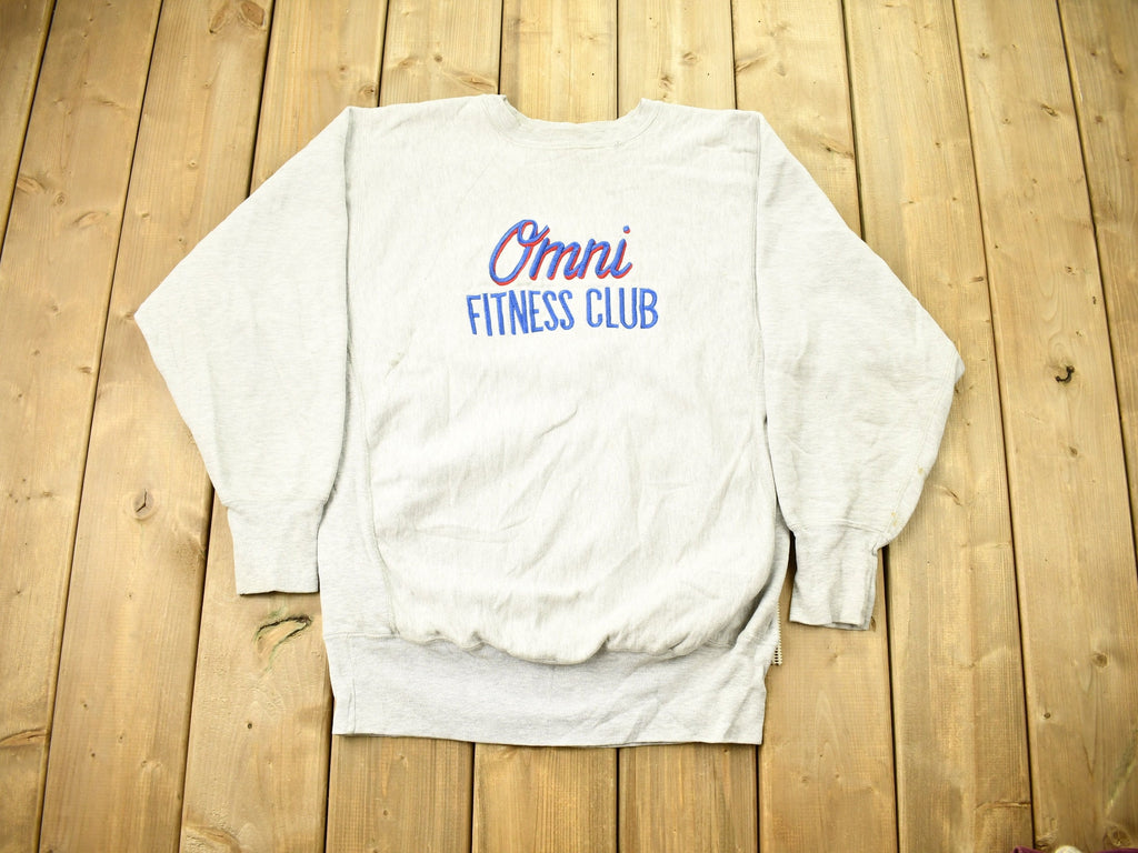 Vintage 1990s Omni Fitness Club Champion Reverse Weave Crewneck Sweatshirt