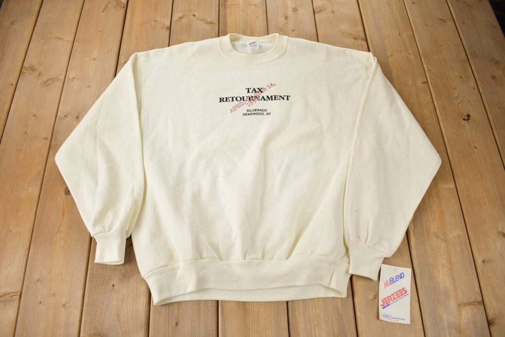 Vintage 1996 Deadstock Tax Retourament Silverado Deadwood SD Crewneck Sweatshirt Made In USA