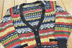 Vintage 1980s Limited Editions Wool Knit Cardigan Sweater Mens M /