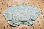 Vintage 1990s Heart Theme Knitted Crewneck Sweater