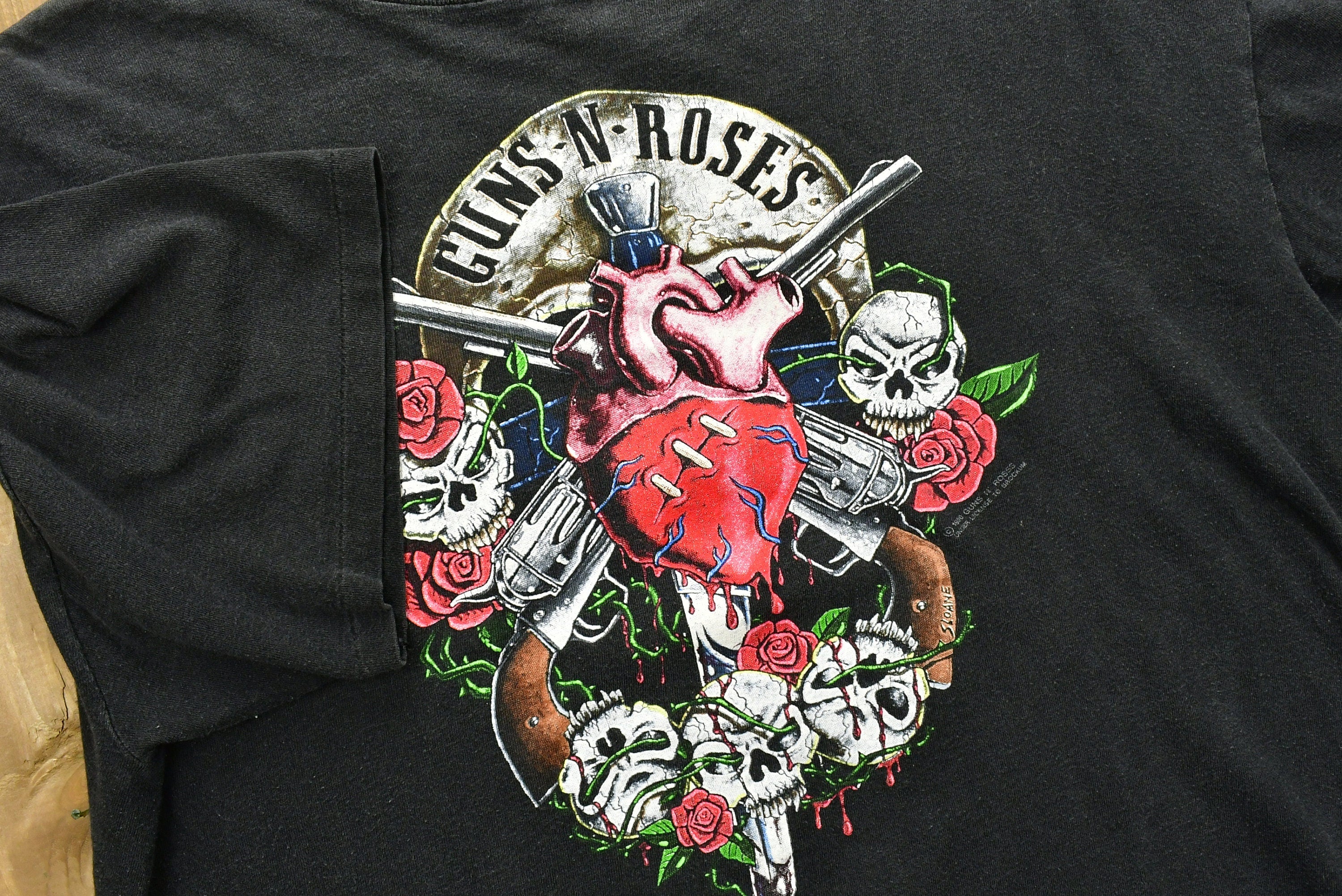 Vintage 1990 Guns N Roses Band Graphic