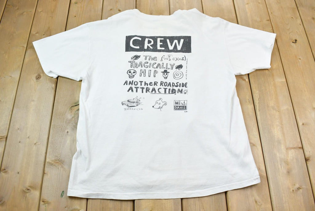 Vintage 1993 Deadstock The Tragically Hip Graphic Single Stitch Band Tee