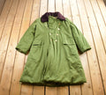 Vintage 1980s Military Winter Lined Button Up Army Jacket