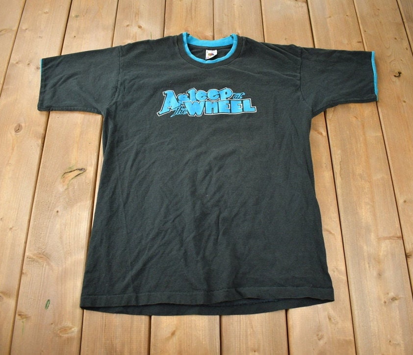 Vintage 1990s Asleep At The Wheel Layered Stitch Graphic T Shirt Made In USA