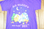 Vintage 1990s Pooh Bear As Sleepy As Can Be Disney Cartoon Promo T-Shirt Women's XL
