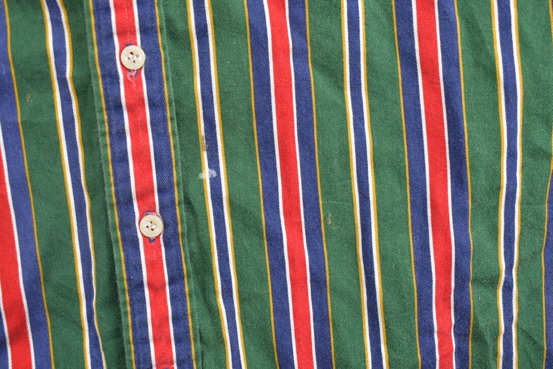 Vintage 1990s John Ashford Sport Striped Button Up Shirt