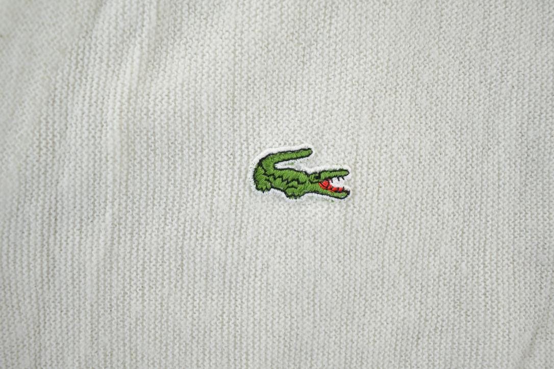 Vintage 1970s Izod Lacoste Knit Perfect Mild Distress Cardigan Sweater Made In USA