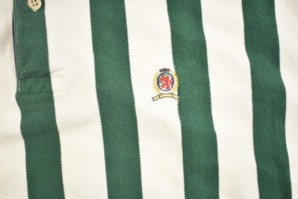 Vintage 1990s Tommy Hilfiger Striped Polo T-Shirt