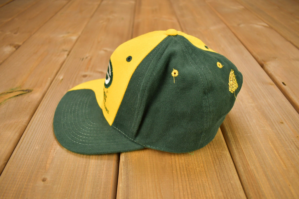 Vintage 1990s Green Bay Packers NFL Two-Tone Snap Back Hat