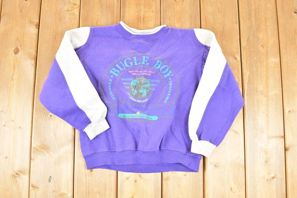 Vintage 1990s Bugle Boy Crewneck Sweatshirt Youth S