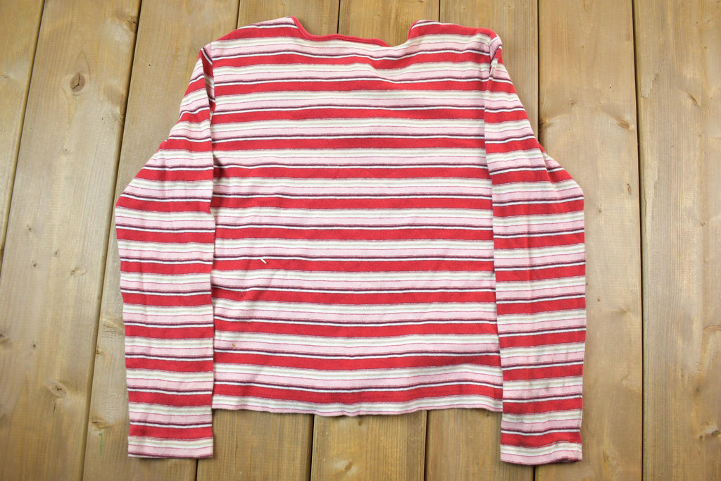 Vintage 1990s Striped Crewneck Sweatshirt