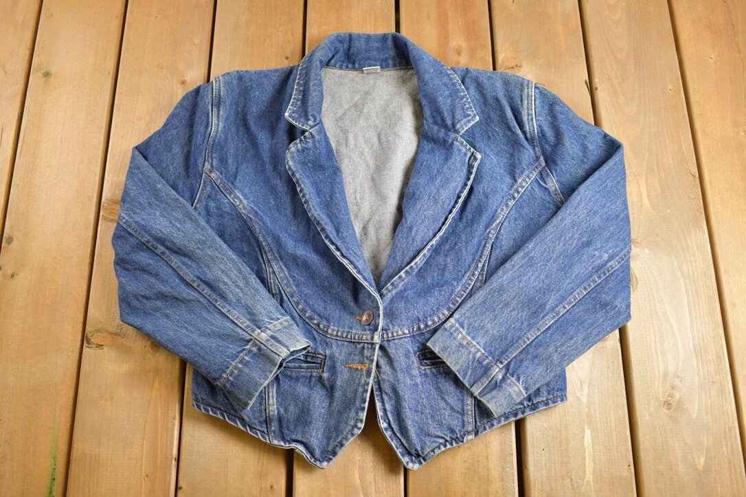 Vintage 1990s Western Denim Jean Jacket
