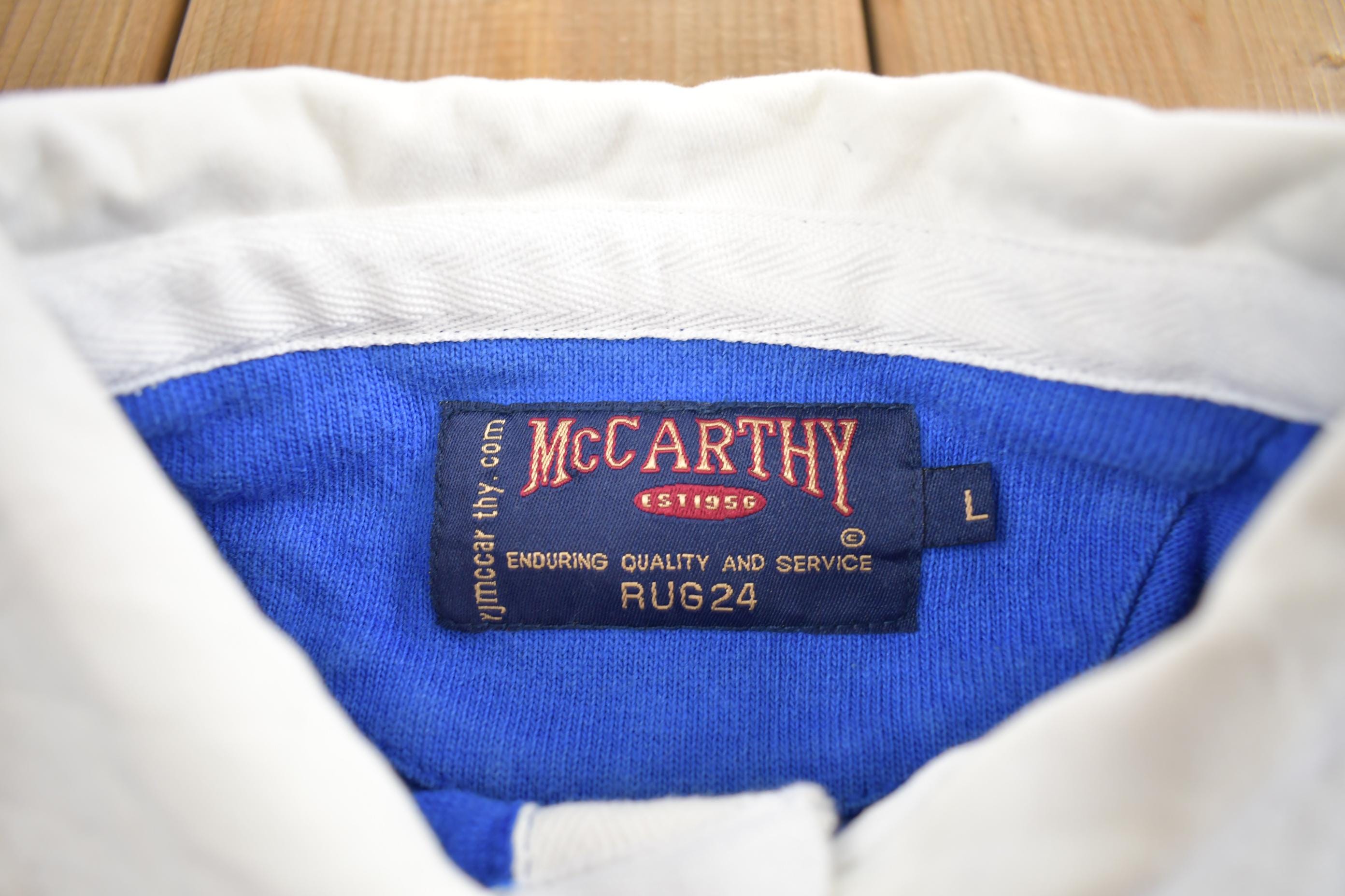 Vintage 1990s McCarthy Rugby Blank Button Up Shirt