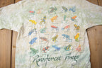 Vintage 1990s Rainforest Frogs Graphic T-Shirt
