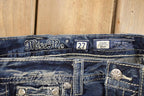 Vintage Deadstock Y2K Miss Me Bedazzled Low Rise Jeans Women's Size 26x31