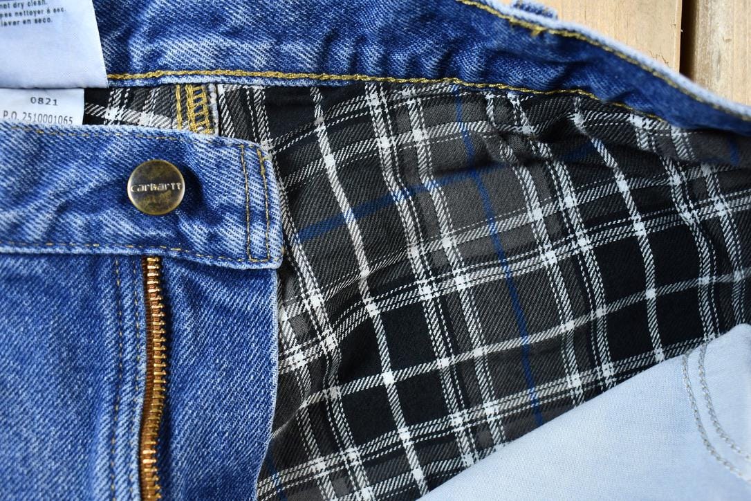 Vintage 2000s Relaxed Fit Blanket-Lined Carhartt Jeans Size 34 x 32