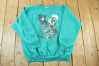 Vintage 1990s Bear Bobcat Outdoorsman Crewneck Sweatshirt