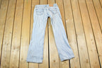 Vintage 1970s Levi Strauss Red Tab 518 Boot Cut Denim Jeans Size 30 x 28