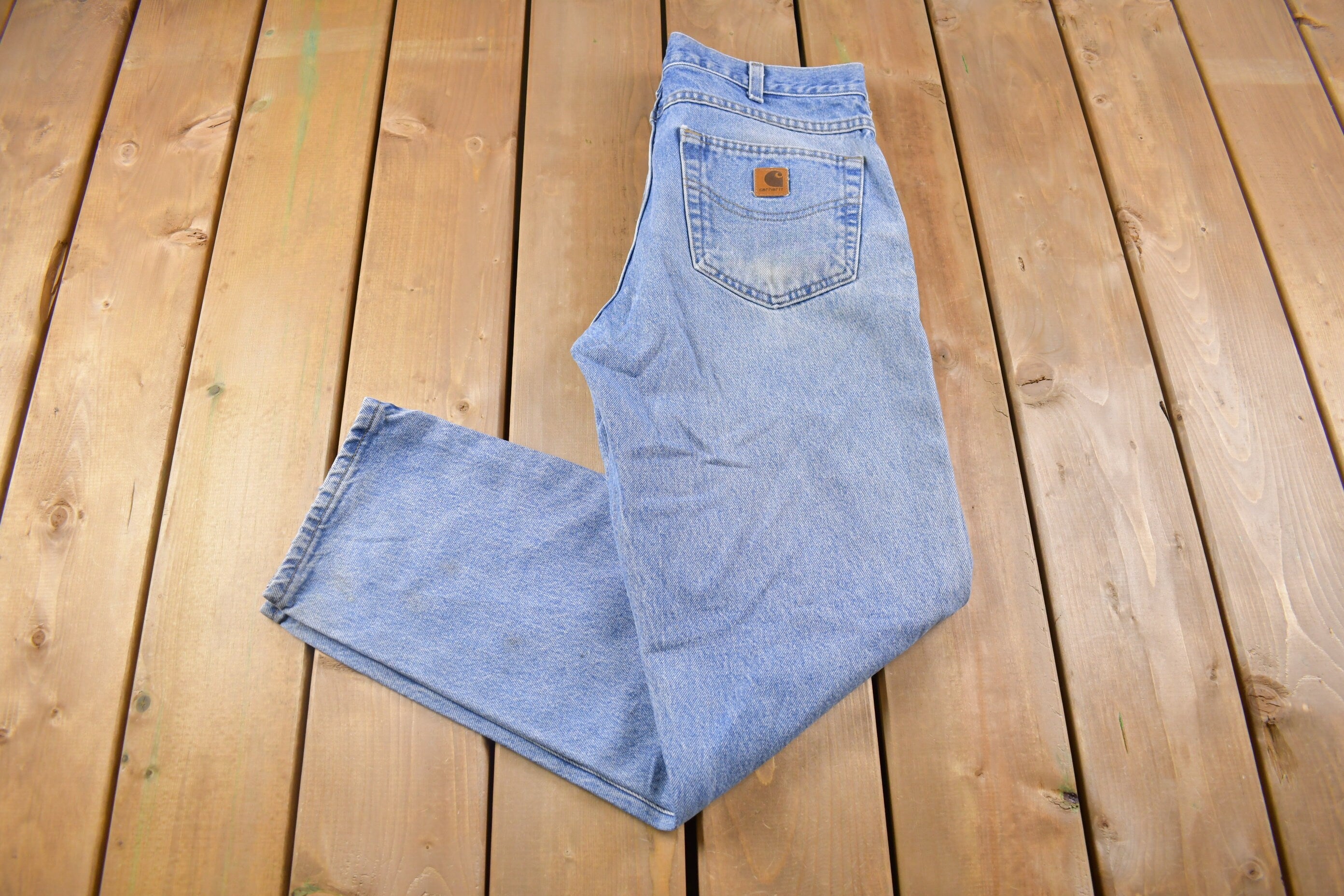 Vintage 1990s Carhartt Jeans Size 32 x 31 90s Carpenter Pants