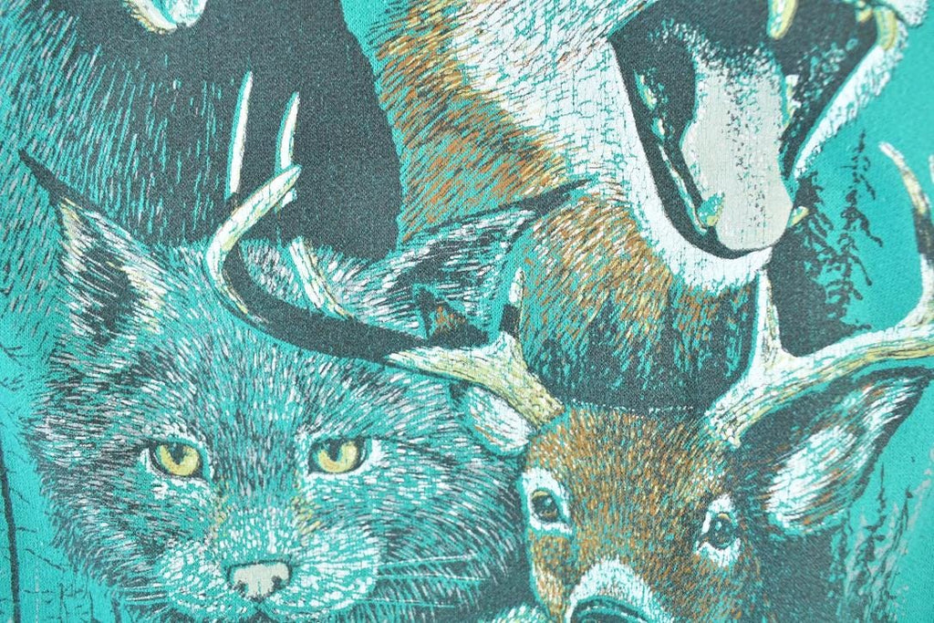Vintage 1990s Bear Bobcat Outdoorsman Crewneck Sweatshirt