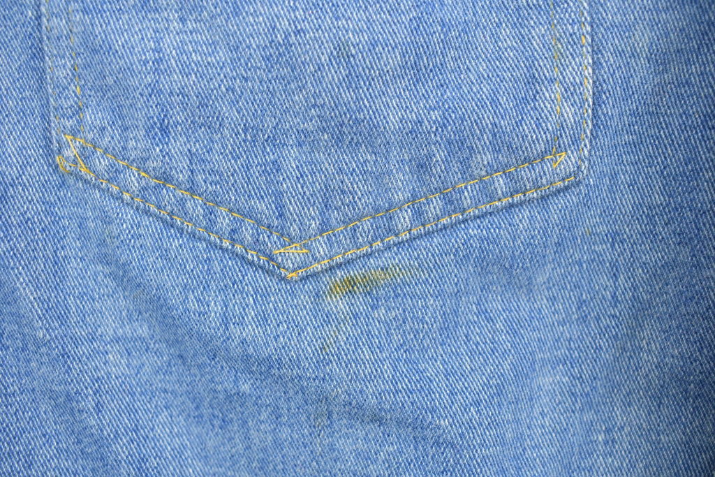 Vintage 1990s Blank Denim Button Up Shirt