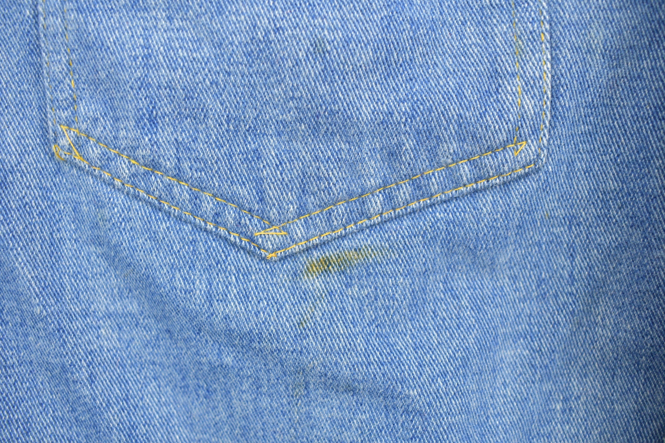 Vintage 1990s Blank Denim Button Up Shirt