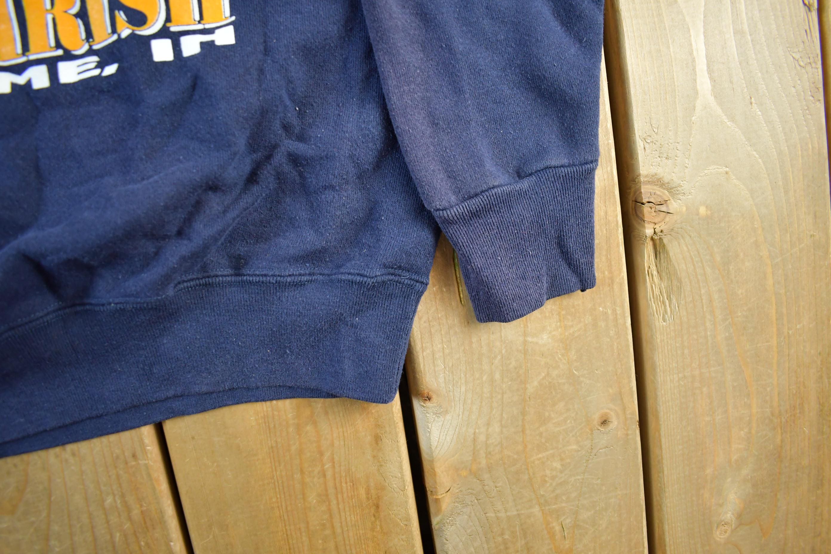 Vintage 1990s University Of Notre Dame Fighting Irish Collegiate Crewneck Sweatshirt Men's Large