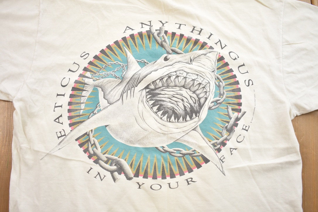 Vintage 1994 Graphic Eaticuds Anythingus In Your Face T-Shirt