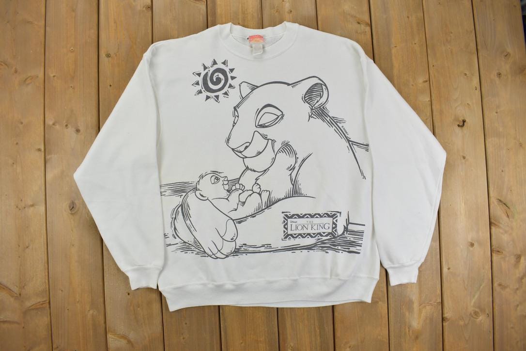 Vintage 1990s Disney The Lion King Crewneck Sweatshirt