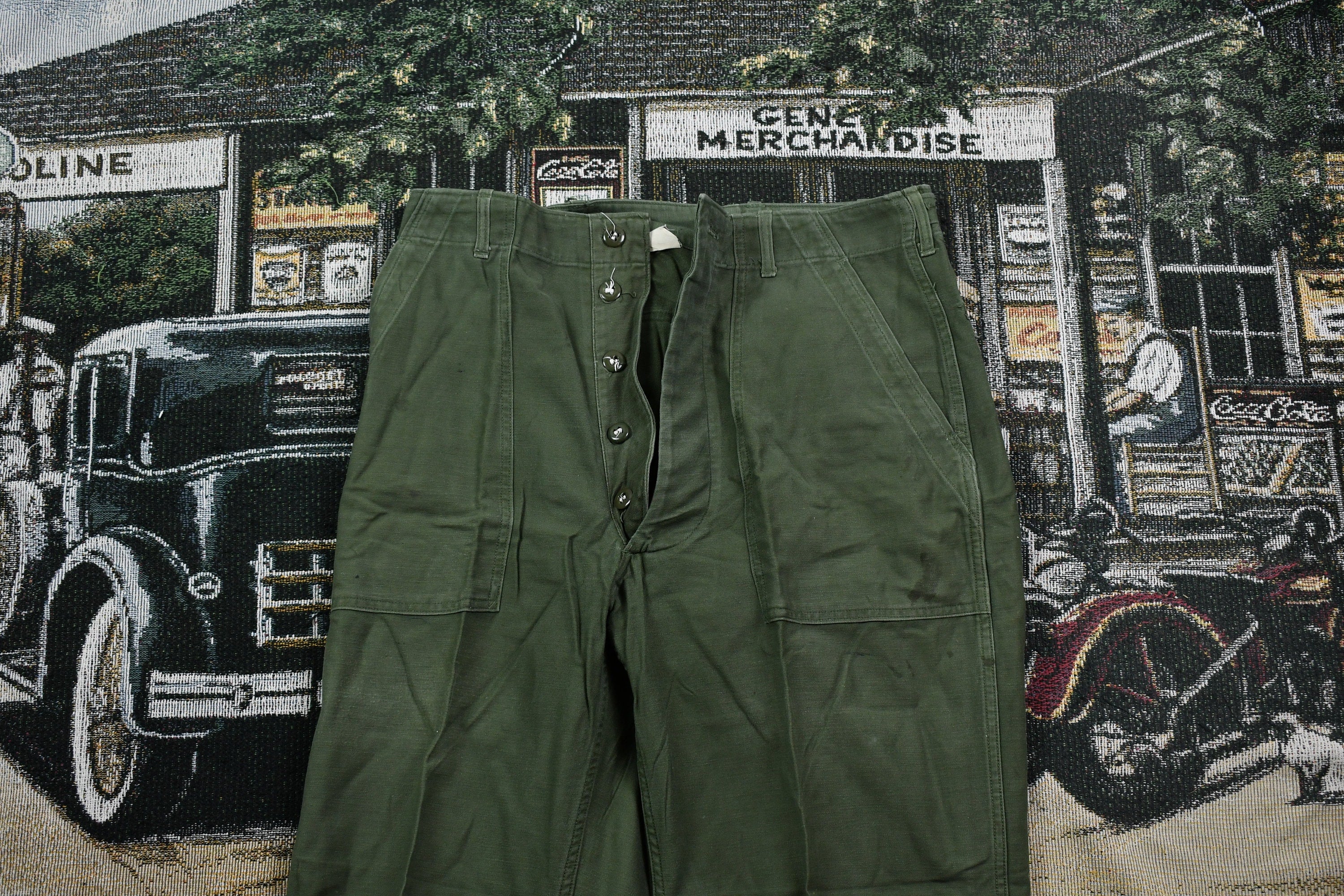 Vintage 1982 OG-107 Military Army Green Pants Size 32 x 31