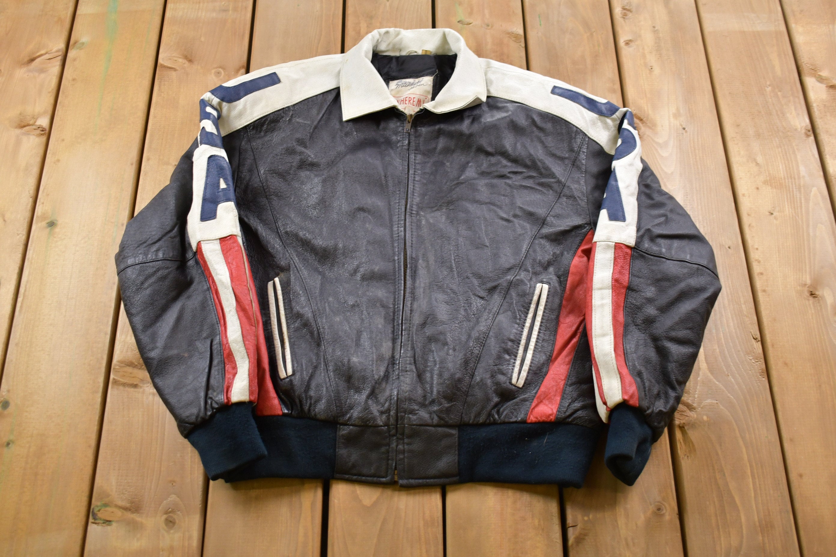 Vintage 1991 WHEREMI USA Leather Jacket