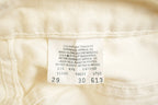 Vintage 1980s Levi's 631 Cream Tab White Denim Jeans Size 28 x 28.5