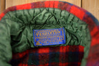 Vintage 1950s Pendleton Plaid Flannel Button Up Board Shirt