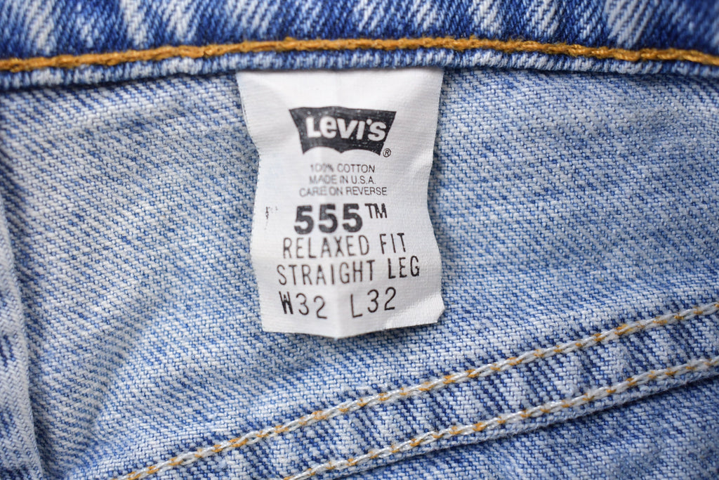 Vintage 1990s Levi's 555 Tab Red Jeans Size 32 x 31